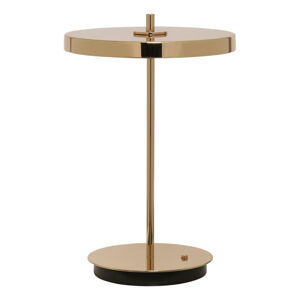 LED stolová lampa so stmievačom v zlatej farbe s kovovým tienidlom (výška  31 cm) Asteria Move – UMAGE