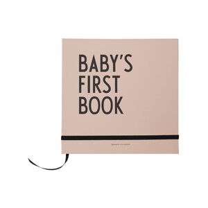 Ružová detská spomienková knižka Design Letters Baby's First Book