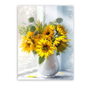 Obraz Styler Canvas Flowers Sunflowers, 60 × 80 cm
