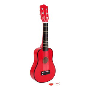 Červená gitara na hranie Legler