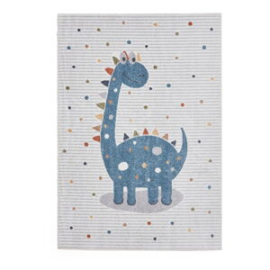 Modrý/svetlosivý detský koberec 80x150 cm Vida Kids Dinosaur – Think Rugs