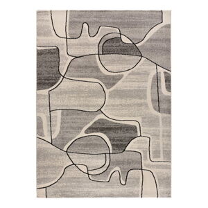 Šedo-krémový koberec 135x190 cm Ashley - Universal
