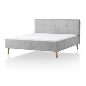 Svetlosivá čalúnená dvojlôžková posteľ 180x200 cm Smart – Meise Möbel