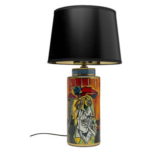 Stolová lampa s textilným tienidlom (výška  63 cm) Graffiti – Kare Design