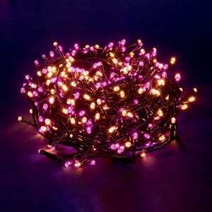 Ružovo-béžová svetelná LED reťaz, 500 svetielok - Unimasa