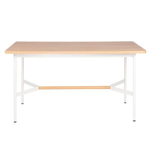 Biely jedálenský stôl sømcasa Asis, 100 x 80 cm