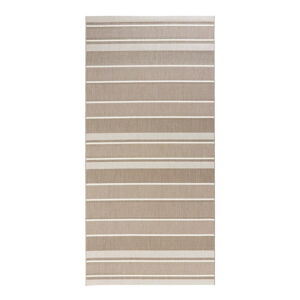 Béžový vonkajší koberec NORTHRUGS Strap, 80 x 200 cm