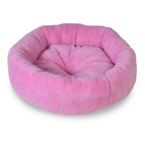 Ružový fleecový pelech Bagel - Lydia&Co
