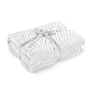 Biela deka z mikrovlákna DecoKing Henry, 220 x 240 cm