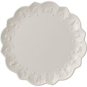Biely porcelánový tanier s vianočným motívom Villeroy & Boch, ø 23,3 cm