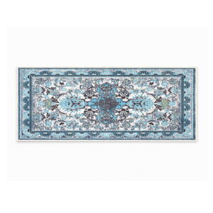 Modro-sivý behúň Oyo Concept Ornament, 80 x 200 cm