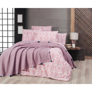 Svetloružové bavlnené obliečky na dvojlôžko 200x240 cm – Mila Home