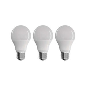 Súprava 3 LED žiaroviek EMOS Classic A60 Neutral White, 9W E27