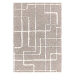 Svetlosivý ručne tkaný vlnený koberec 200x300 cm Ada – Asiatic Carpets