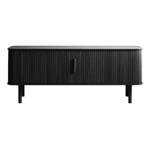 Čierny TV stolík v dekore duba 56x160 cm Cavo – Unique Furniture