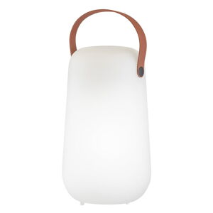 Biela/hnedá LED stolová lampa (výška  26 cm) Collgar – Fischer & Honsel