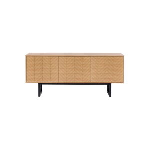 Komoda v dubovom dekore Woodman Mora Herringbone, 175 x 75 cm