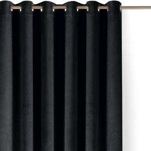 Čierny zamatový dimout záves 400x175 cm Velto – Filumi
