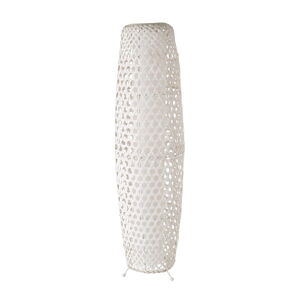 Krémovobiela stojacia lampa s bambusovým tienidlom (výška  88 cm) – Casa Selección
