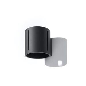 Čierne nástenné svietidlo Vulco – Nice Lamps