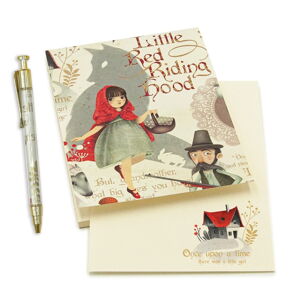 Poznámkový blok s perom 50 stránok formát A6 Little Red Riding Hood – Kartos