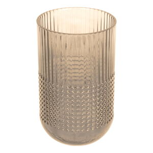 Svetlohnedá sklenená váza PT LIVING Attract, výška 20 cm