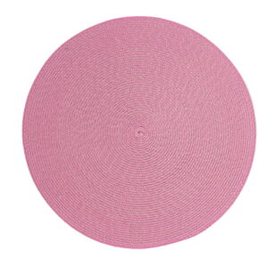Ružové guľaté prestieranie Zic Zac Round Chambray, ø 38 cm
