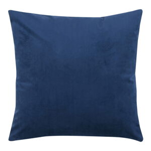 Modrá zamatová dekoratívna obliečka na vankúš Westwing Collection, 45 x 45 cm