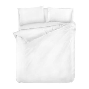 Biele obliečky na dvojlôžko z ranforce bavlny EnLora Home Fresh, 200 x 220 cm