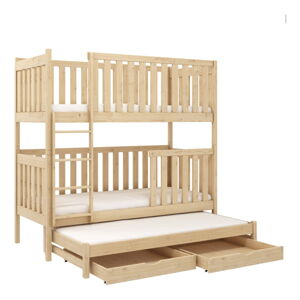 Poschodová detská posteľ s úložným priestorom 70x160 cm Emilka - Lano Meble