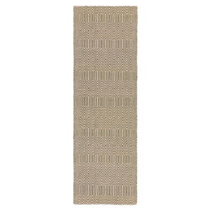 Svetlohnedý vlnený koberec behúň 66x200 cm Sloan – Asiatic Carpets