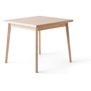 Rozkladací jedálenský stôl z dubového dreva Hammel Single, 90 x 90 cm