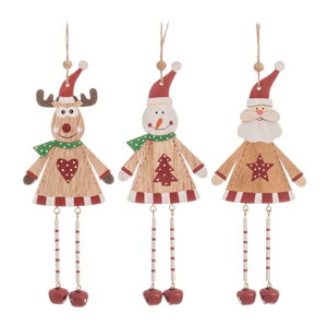 Závesné vianočné dekorácie v sade 3 ks - Unimasa