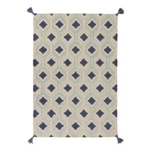 Béžovo-modrý vlnený koberec Flair Rugs Marco, 200 x 290 cm