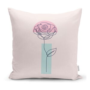 Obliečka na vankúš Minimalist Cushion Covers Drawing Flower, 45 x 45 cm