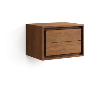 V prírodnej farbe nízka/závesná skrinka pod umývadlo z teakového dreva 60x40 cm Kenta – Kave Home