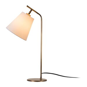 Biela/v bronzovej farbe stolová lampa (výška  67 cm) Salihini – Opviq lights