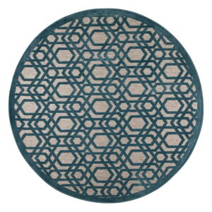 Modrý okrúhly vonkajší koberec ø 160 cm Oro - Flair Rugs