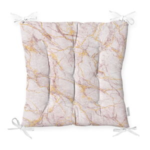 Sedák s prímesou bavlny Minimalist Cushion Covers Pinky Marble, 40 x 40 cm