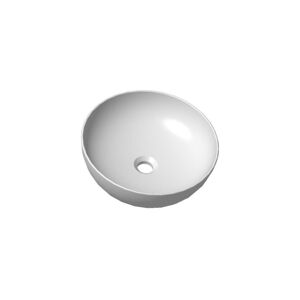 Biele keramické okrúhle umývadlo ø 40 cm Kleo – STOLKAR