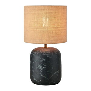 Čierna/v prírodnej farbe stolová lampa s tienidlom z juty (výška  45 cm) Montagna – Markslöjd