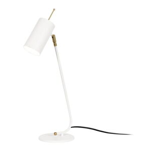 Biela stolová lampa s kovovým tienidlom (výška  55 cm) Sivani – Opviq lights