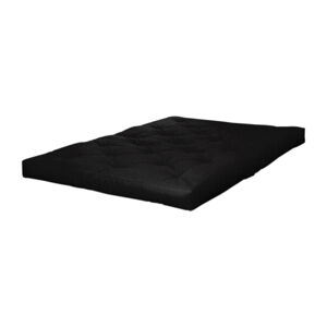 Čierny futónový matrac Karup Sandwich, 140 x 200 cm