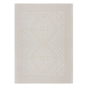 Krémovobiely prateľný koberec zo ženilky 80x160 cm Jaipur – Flair Rugs