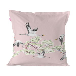 Bavlnená obliečka na vankúš Happy Friday Basic Cushion Cover Cranes, 60 x 60 cm