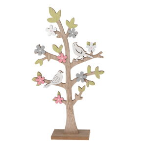 Drevená dekorácia Dakls Birdies, výška 40,5 cm