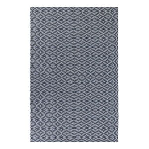 Modrý bavlnený koberec Flair Rugs Pappel, 114 x 170 cm
