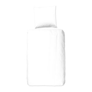 Biele bavlnené obliečky na jednolôžko Good Morning Universal, 140 x 220 cm