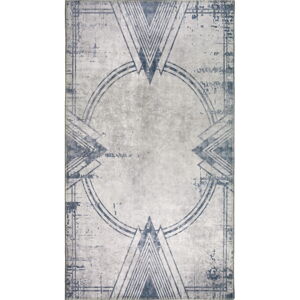 Svetlo šedý prateľný koberec 80x50 cm - Vitaus