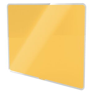 Žltá sklenená magnetická tabuľa Leitz Cosy, 60 x 40 cm